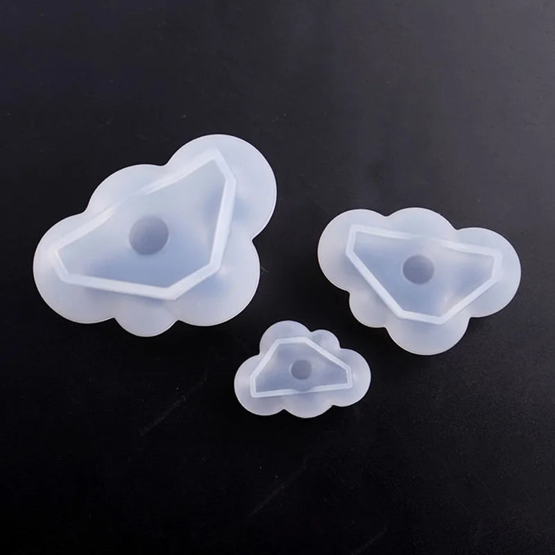 Moule en silicone en forme de nuage NUBECOM – moule mignon pour bougies, bijoux, fabrication de savon et ornements DIY.