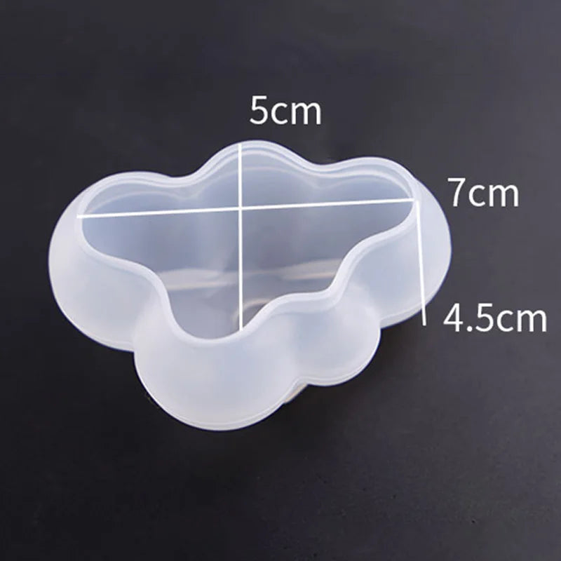 Moule en silicone en forme de nuage NUBECOM – moule mignon pour bougies, bijoux, fabrication de savon et ornements DIY.