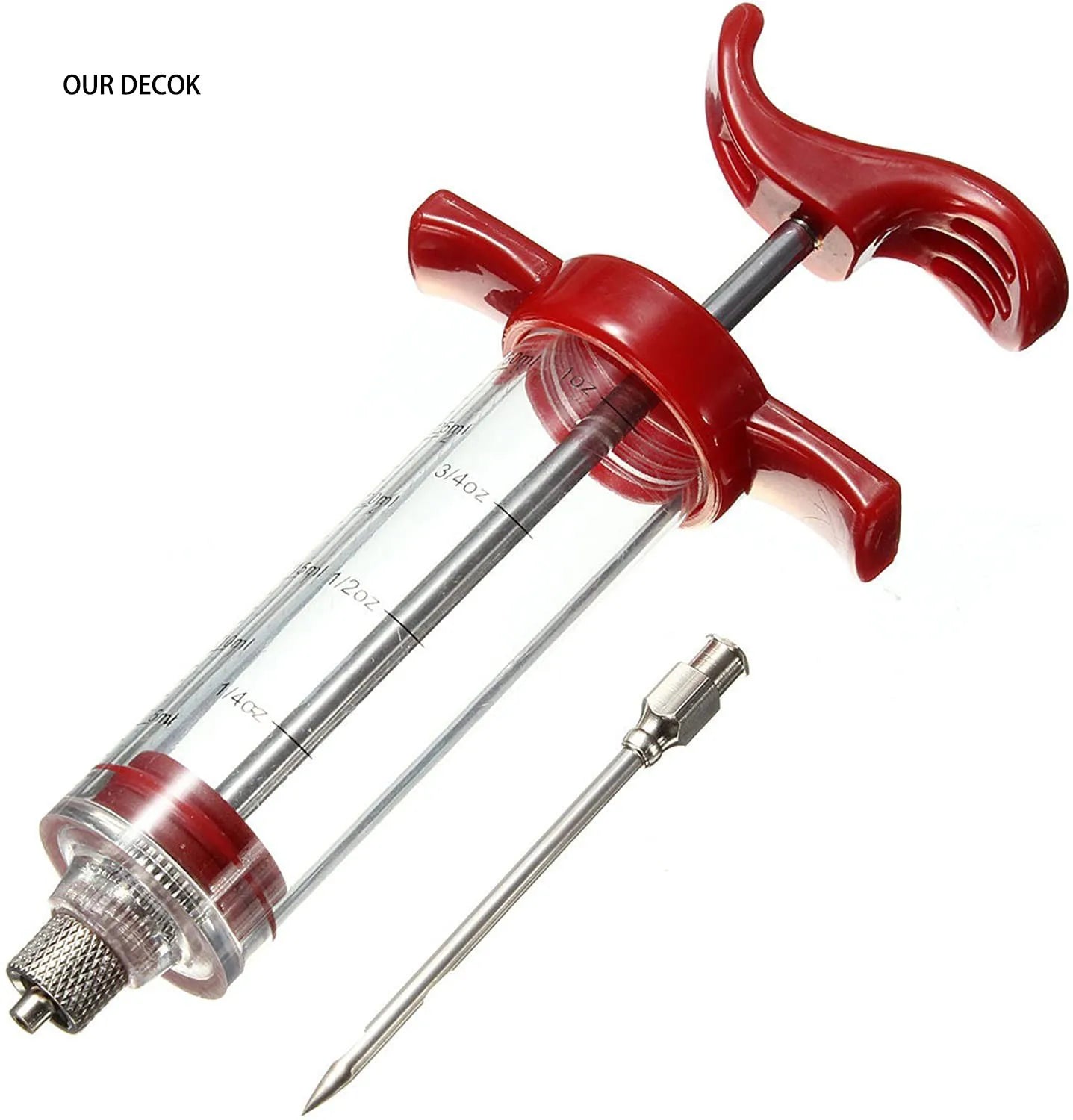 Ensemble d'outils pour barbecue (BBQ) – seringue de marinade, accessoires de cuisine, injecteur de sauce, aiguille de rôtissage, idéal pour les fêtes et la maison.