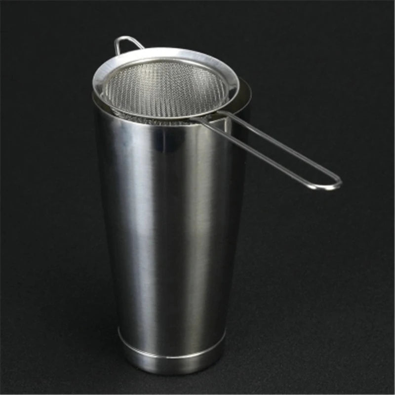 1pcs 304 Stainless Steel Conical Cocktail Sieve Great For Removing Bits From Juice Julep Strainer Cocktail Strainer Bar Strainer