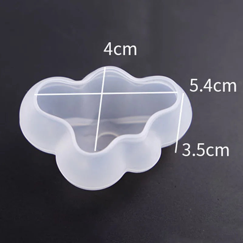 Moule en silicone en forme de nuage NUBECOM – moule mignon pour bougies, bijoux, fabrication de savon et ornements DIY.