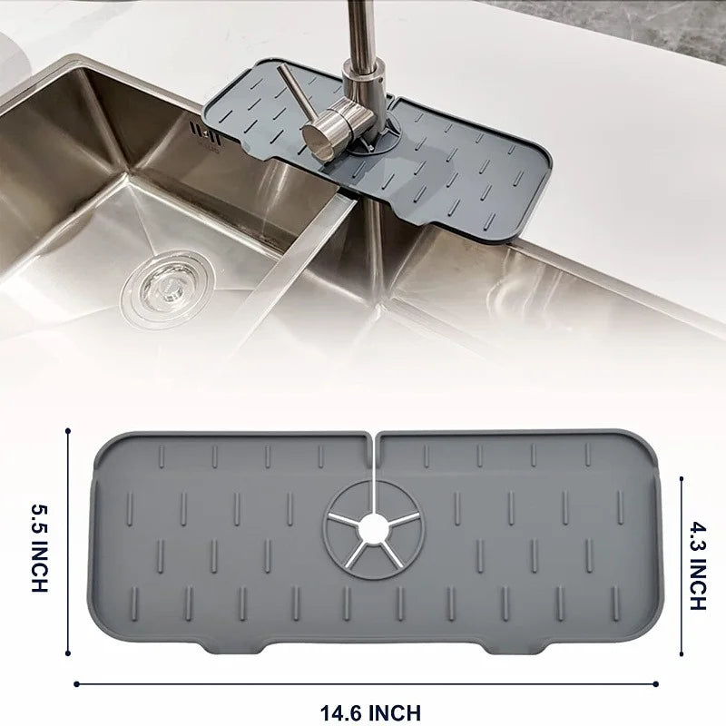 Gadgets de cuisine – tapis absorbant en silicone pour robinet, étagère, récupérateur d'éclaboussures d'évier, tapis protecteur pour plan de travail, tapis drainant de salle de bain, accessoires.