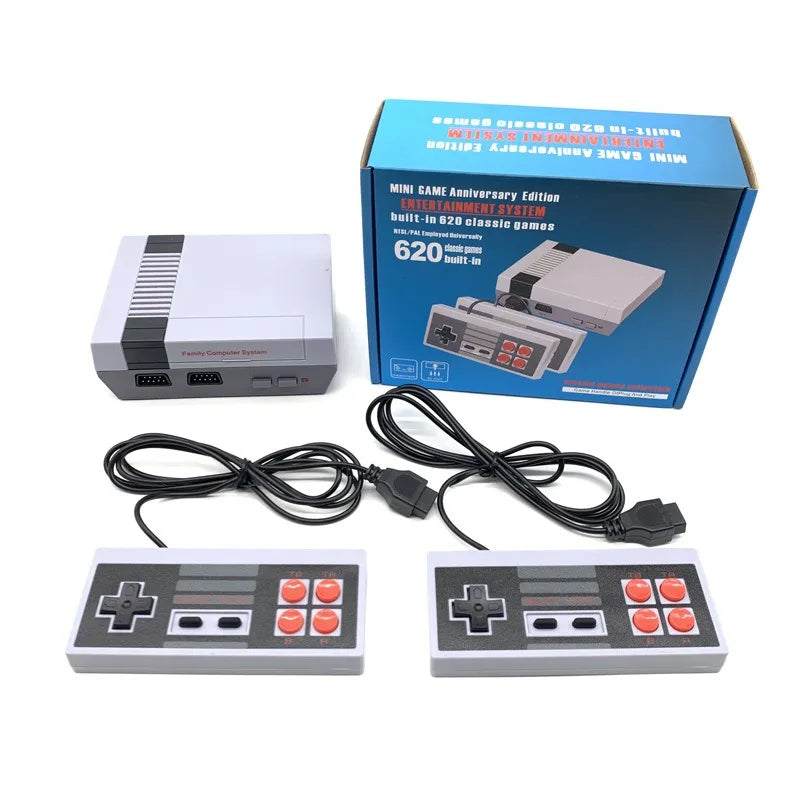 Console de jeu rétro classique mini, système de jeu vidéo avec 620 jeux intégrés, console TV 8 bits FC/NES pour adultes et enfants.