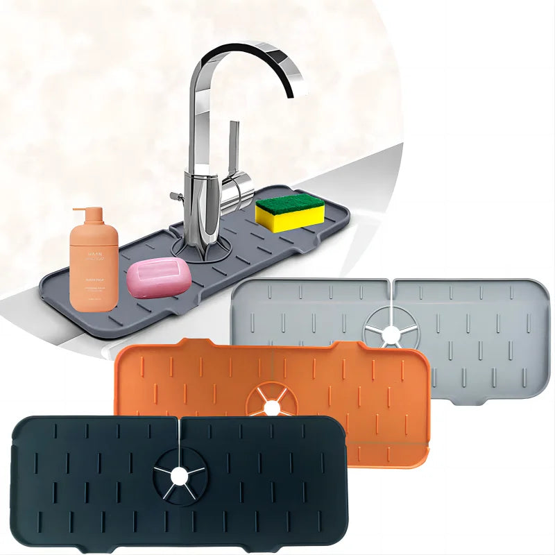 Gadgets de cuisine – tapis absorbant en silicone pour robinet, étagère, récupérateur d'éclaboussures d'évier, tapis protecteur pour plan de travail, tapis drainant de salle de bain, accessoires.