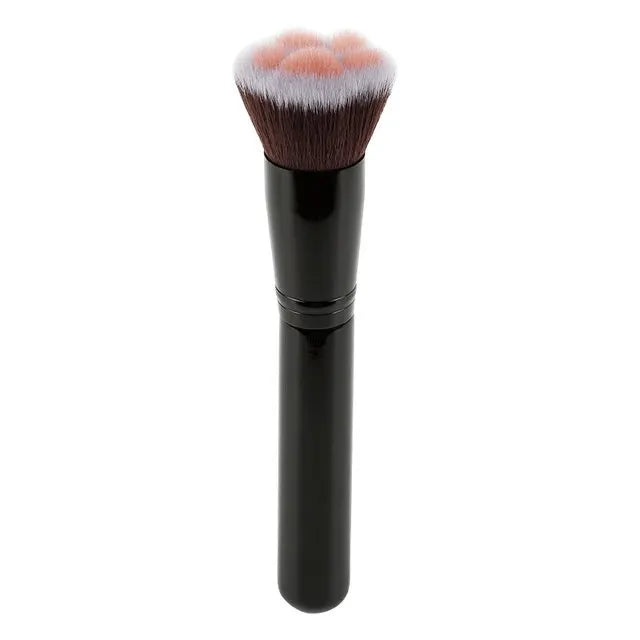 Pinceaux de maquillage en forme de patte de chat – pinceau mignon pour poudre, fond de teint, blush, fard à paupières et correcteur, outil de beauté.