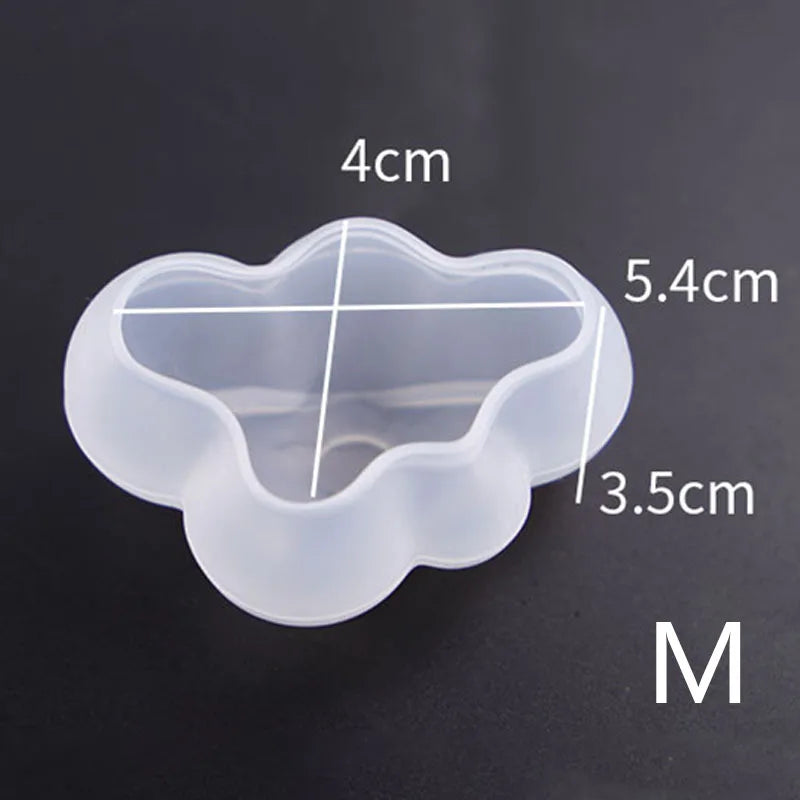 Moule en silicone en forme de nuage NUBECOM – moule mignon pour bougies, bijoux, fabrication de savon et ornements DIY.