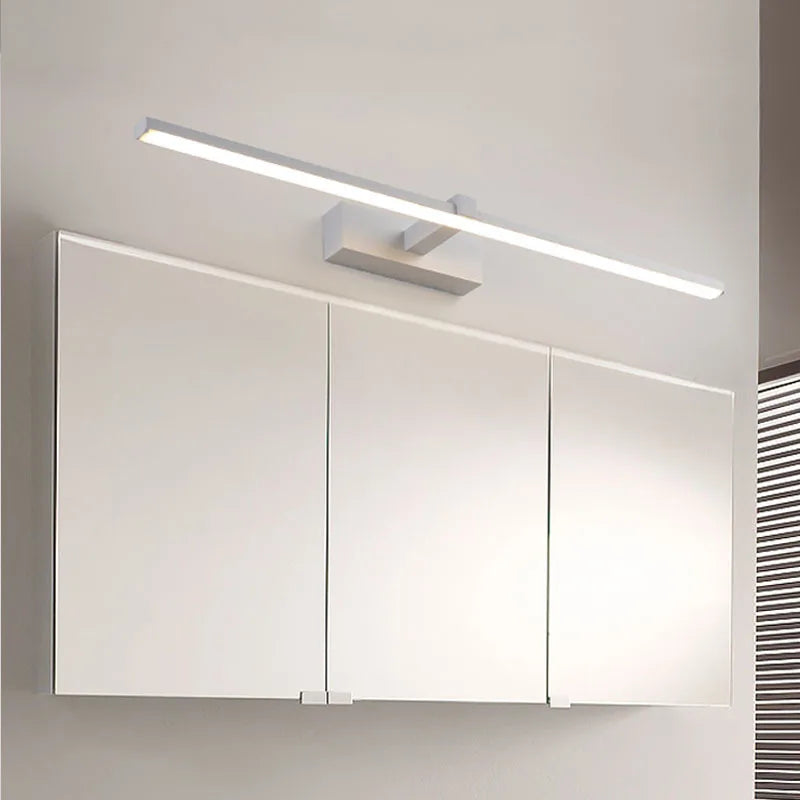 Applique murale LED moderne – éclairage décoratif effet miroir avec bande lumineuse, idéale pour chambre, salle de bain, WC, cuisine et autres espaces intérieurs.