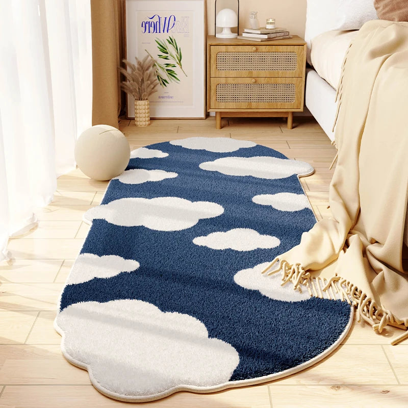 Tapis de chambre en forme unique – confortable et doux, décoration moderne et esthétique pour la maison, tapis pour balcon, couloir et autres espaces.