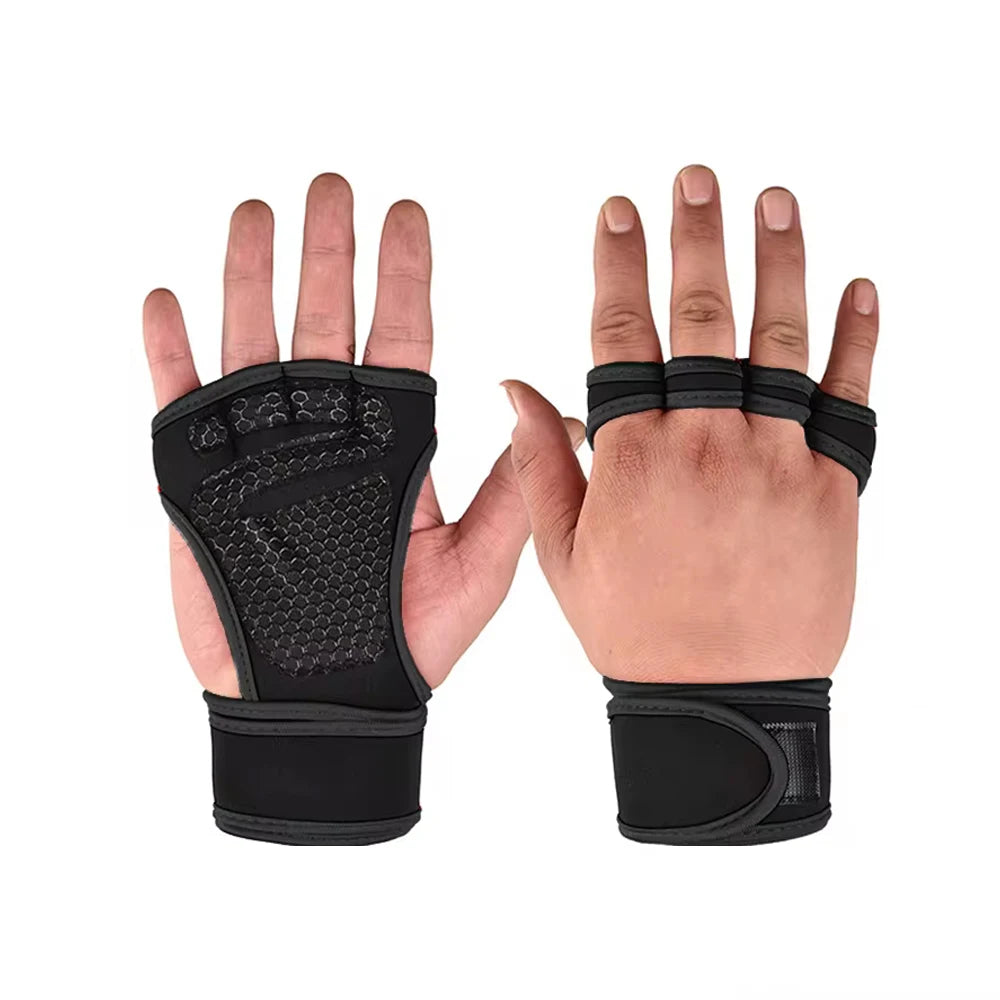 Gants d'entraînement pour musculation – gants de sport respirants pour hommes et femmes, cyclisme, fitness, protection des paumes, gants de gym sans doigts.