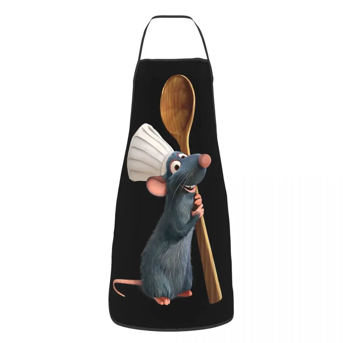 Tablier " Chef Ratatouille " – tablier de chef pour cuisine, cuisson et pâtisserie, convenant aux hommes et aux femmes, avec le slogan "Anyone Can Cook", idéal également pour la peinture.