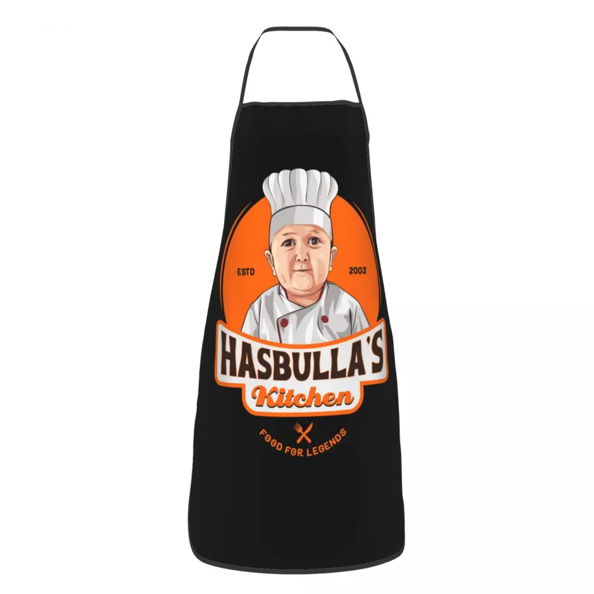 Tablier amusant "Hasbulla Cooking Master" – bavette pour hommes, femmes et unisexe, idéale pour la cuisine, la cuisson, la pâtisserie et le jardinage.