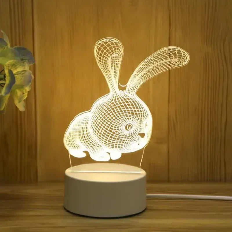 Lampe LED 3D "Romantic Love" pour la maison – veilleuse pour enfants, décoration de mariage, anniversaire, fête de la Saint-Valentin et lampe de chevet.