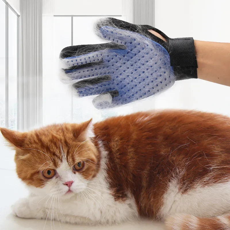 Gants en silicone pour animaux – gants de toilettage pour chiens et chats, brosse en caoutchouc pour enlever les poils, accessoires pour chats.