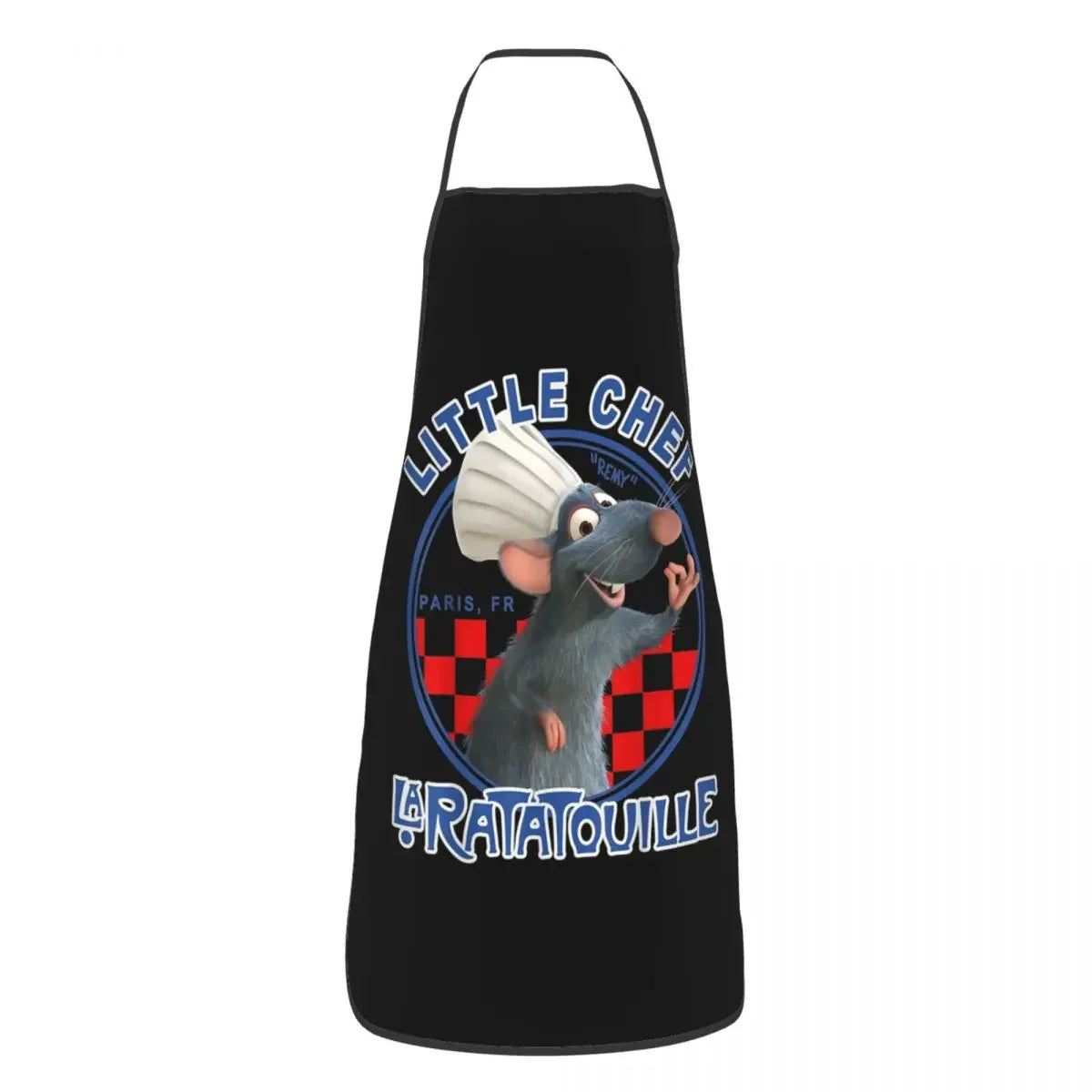 Tablier " Chef Ratatouille " – tablier de chef pour cuisine, cuisson et pâtisserie, convenant aux hommes et aux femmes, avec le slogan "Anyone Can Cook", idéal également pour la peinture.