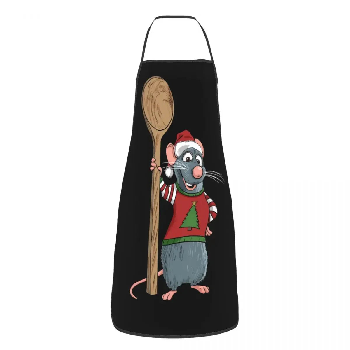 Tablier " Chef Ratatouille " – tablier de chef pour cuisine, cuisson et pâtisserie, convenant aux hommes et aux femmes, avec le slogan "Anyone Can Cook", idéal également pour la peinture.