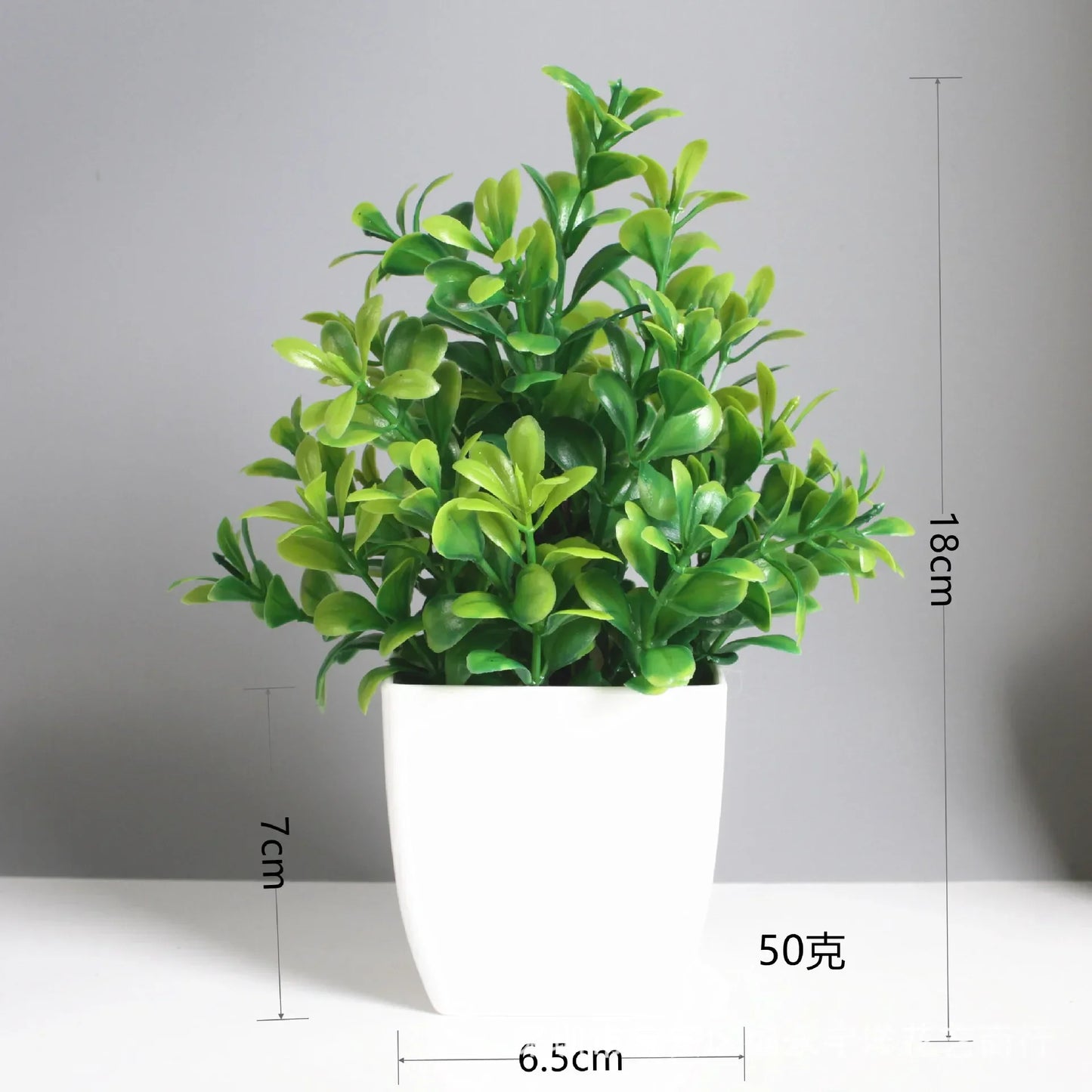 Bonsaï artificiel vert – plante factice d'eucalyptus en pot, décoration pour intérieur et extérieur, maison, chambre et jardin.