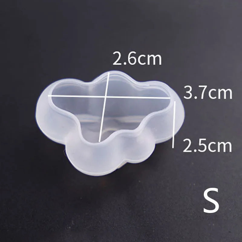 Moule en silicone en forme de nuage NUBECOM – moule mignon pour bougies, bijoux, fabrication de savon et ornements DIY.