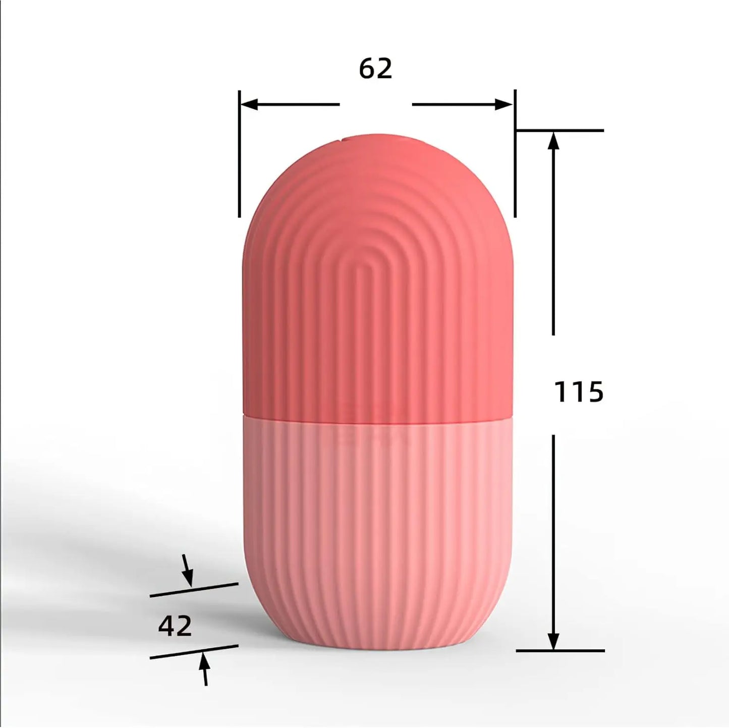 Rouleau facial en silicone pour massage à glace – contour du visage, resserrement des pores, réduction des cernes, soin des yeux et du cou, outil de beauté.