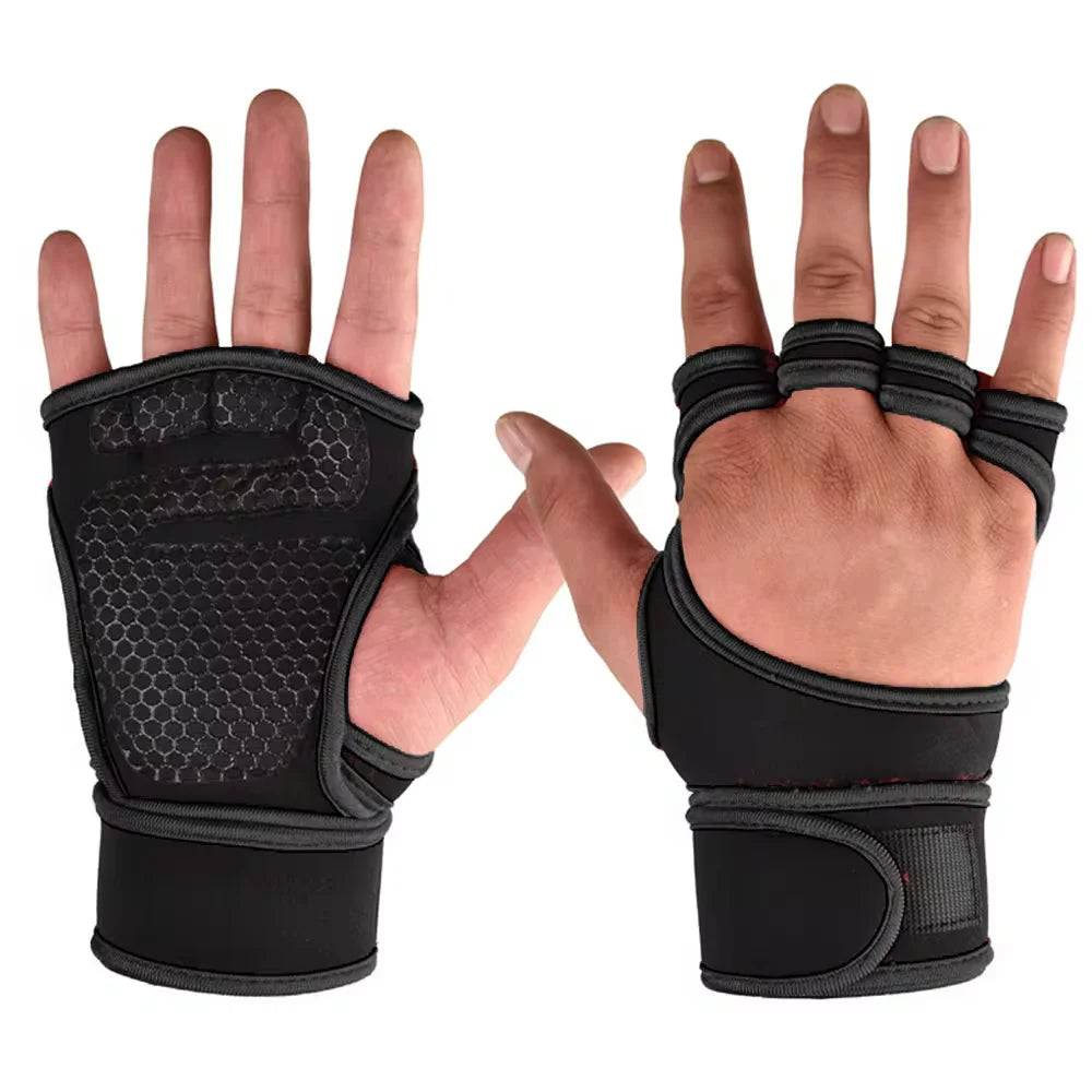 Gants d'entraînement pour musculation – gants de sport respirants pour hommes et femmes, cyclisme, fitness, protection des paumes, gants de gym sans doigts.