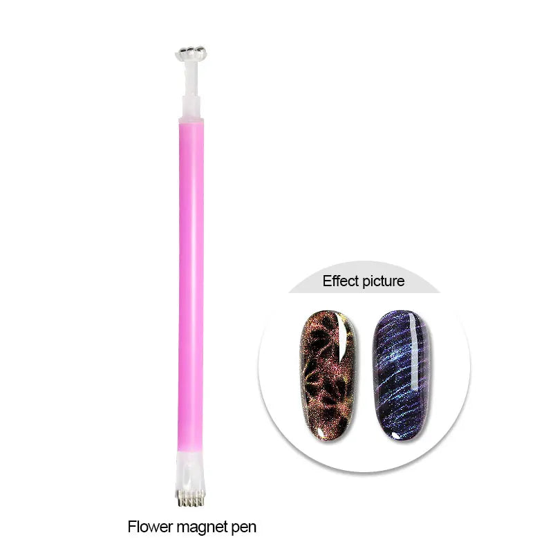 vernis gel magnétique effet œil de chat , semi-permanent, UV/LED, à tremper, idéal pour manucure.