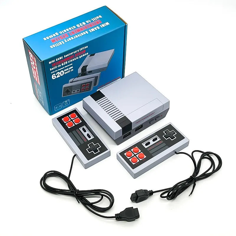 Console de jeu rétro classique mini, système de jeu vidéo avec 620 jeux intégrés, console TV 8 bits FC/NES pour adultes et enfants.