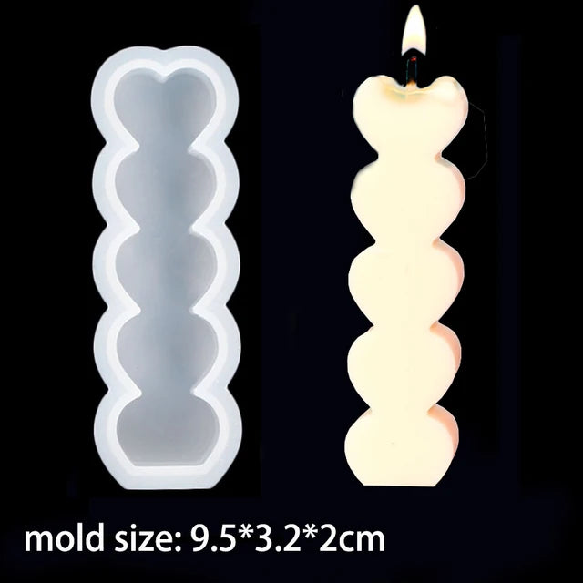 Moule en silicone en forme de nuage NUBECOM – moule mignon pour bougies, bijoux, fabrication de savon et ornements DIY.