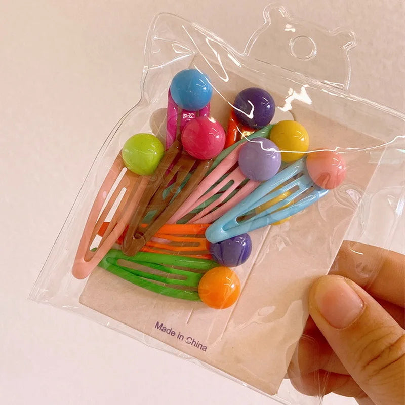 Lot de 10 mini pinces à cheveux mignonnes pour enfants.