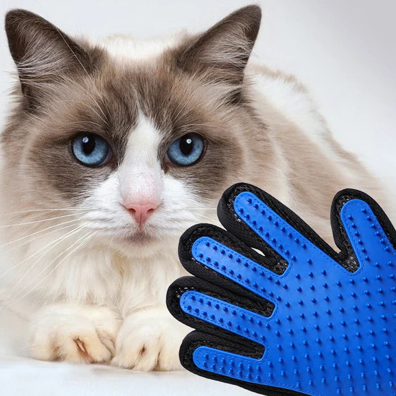 Gants en silicone pour animaux – gants de toilettage pour chiens et chats, brosse en caoutchouc pour enlever les poils, accessoires pour chats.