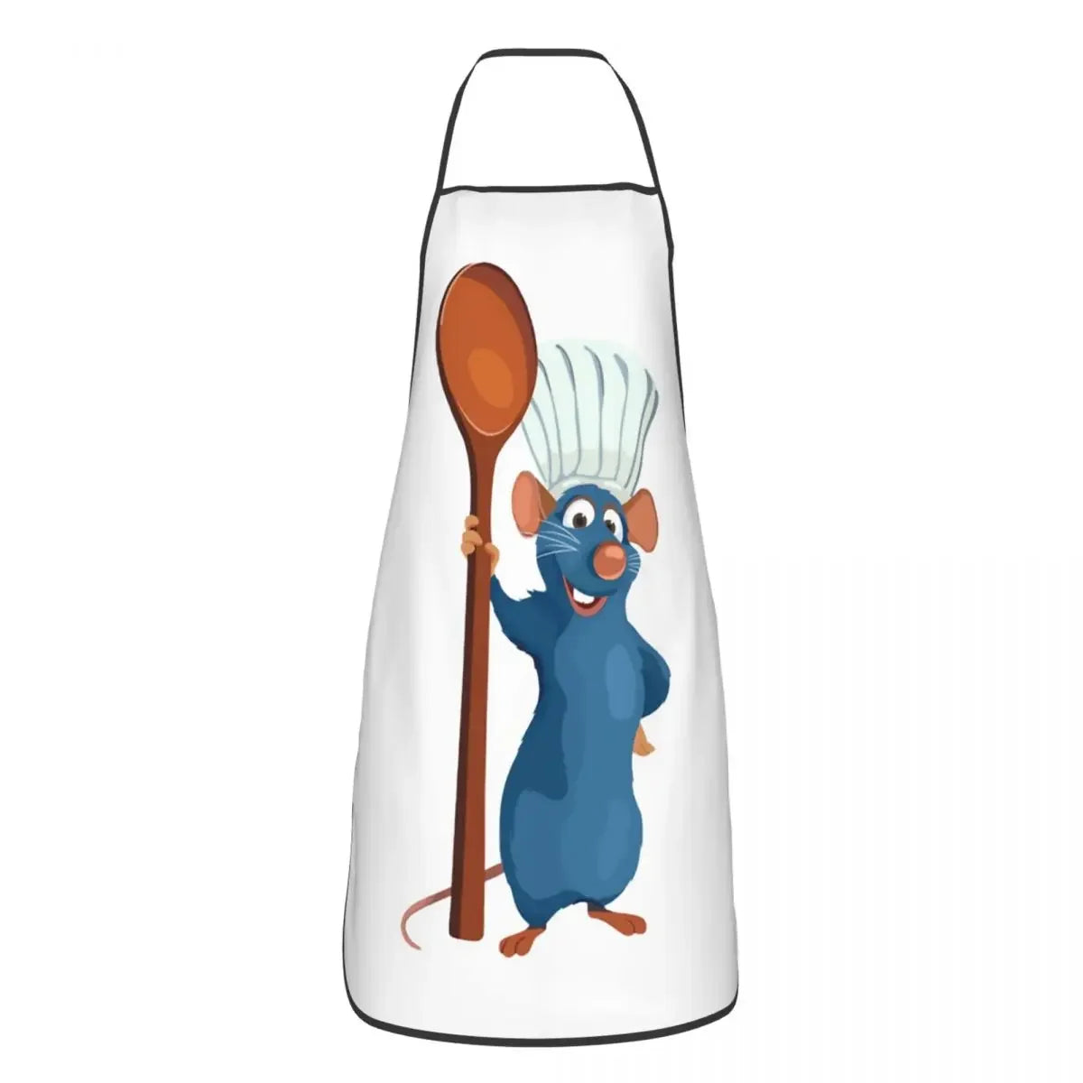 Tablier " Chef Ratatouille " – tablier de chef pour cuisine, cuisson et pâtisserie, convenant aux hommes et aux femmes, avec le slogan "Anyone Can Cook", idéal également pour la peinture.