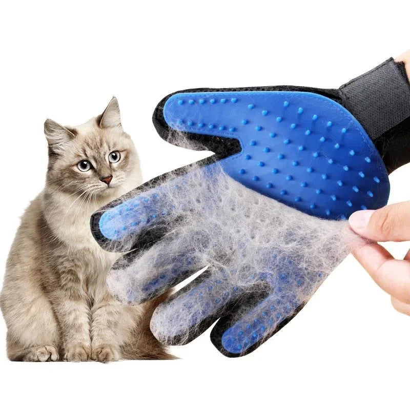 Gants en silicone pour animaux – gants de toilettage pour chiens et chats, brosse en caoutchouc pour enlever les poils, accessoires pour chats.