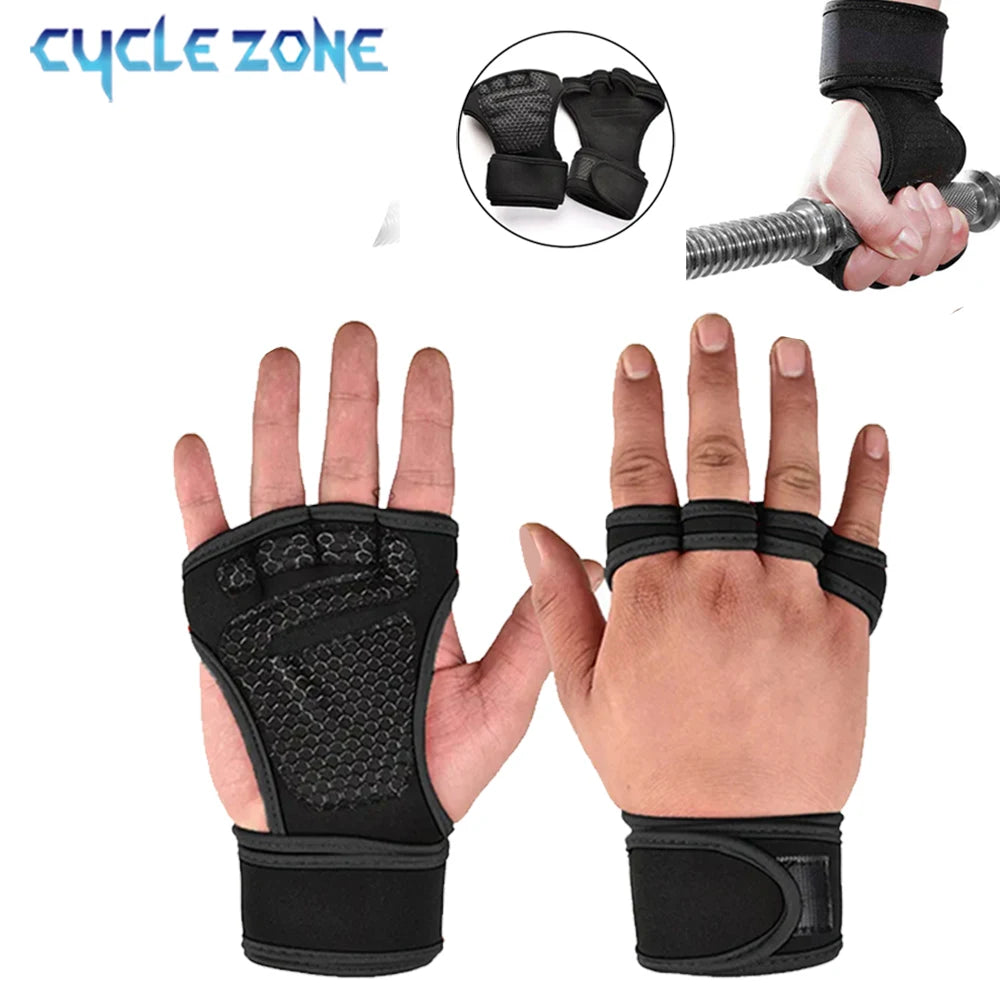 Gants d'entraînement pour musculation – gants de sport respirants pour hommes et femmes, cyclisme, fitness, protection des paumes, gants de gym sans doigts.